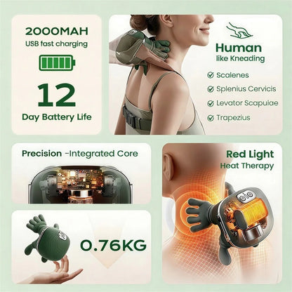 🎅Christmas Hot Sale 50% Off🎁3D Handiva– Real Hands Neck & Shoulder Massager + Heat 🔥