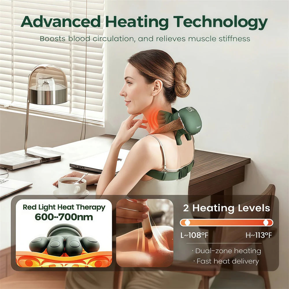 🎅Christmas Hot Sale 50% Off🎁3D Handiva– Real Hands Neck & Shoulder Massager + Heat 🔥