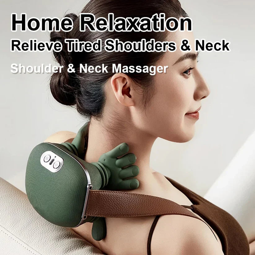 🎅Christmas Hot Sale 50% Off🎁3D Handiva– Real Hands Neck & Shoulder Massager + Heat 🔥