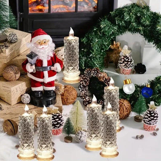 【LAST DAY SALE】LED Crystal Candle Lights ✨🕯️🔥 Buy 3 Get 1 Free, Ends Today!