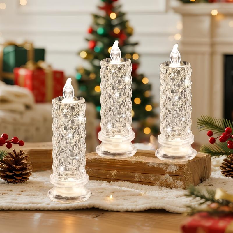 【LAST DAY SALE】LED Crystal Candle Lights ✨🕯️🔥 Buy 3 Get 1 Free, Ends Today!