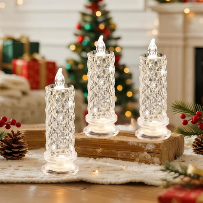 【LAST DAY SALE】LED Crystal Candle Lights ✨🕯️🔥 Buy 3 Get 1 Free, Ends Today!