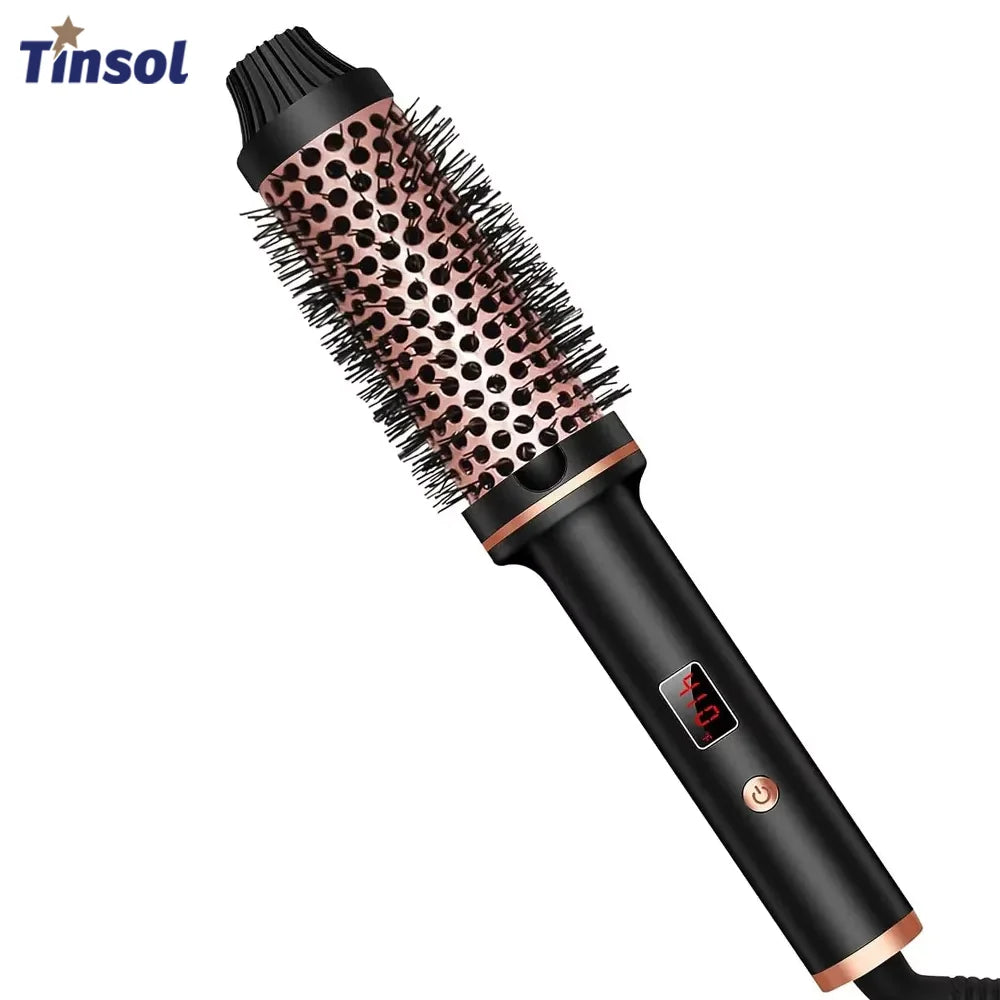 Wavytalk Blowout Boost Ionic Thermal Brush 1 1/2 Inch with LED Display, 300℉-420℉ for Different Hair Types, 120-240V Universal Voltage
