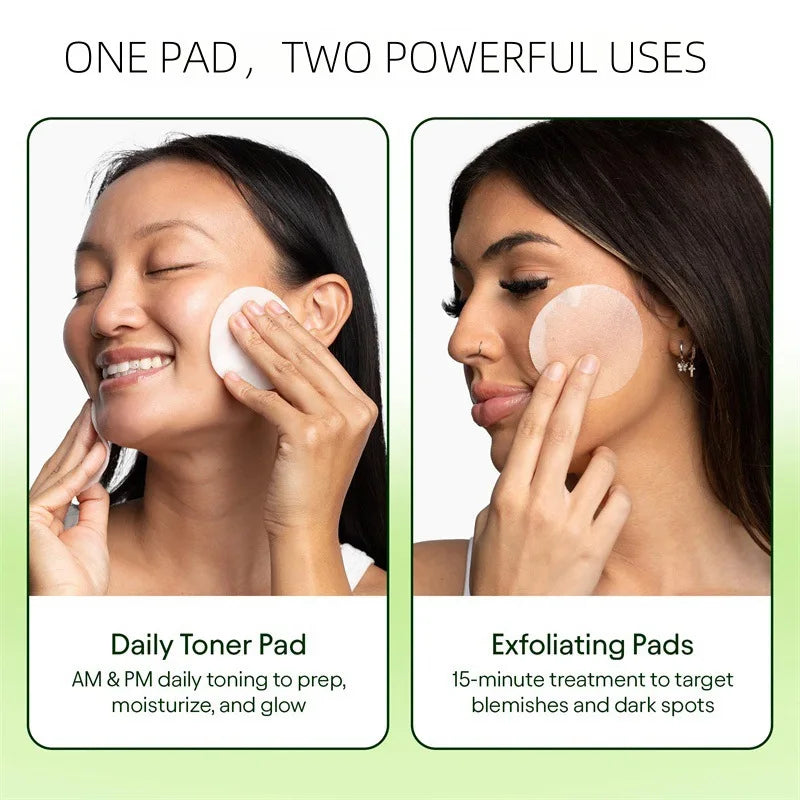 Jiyu Korean Skincare Anti-Aging, Dark Spot & Wrinkle Minimizing Toner Pads with Snail Mucin, Centella Asiatica, Niacinamide, Peptide Complex - 100 ct.