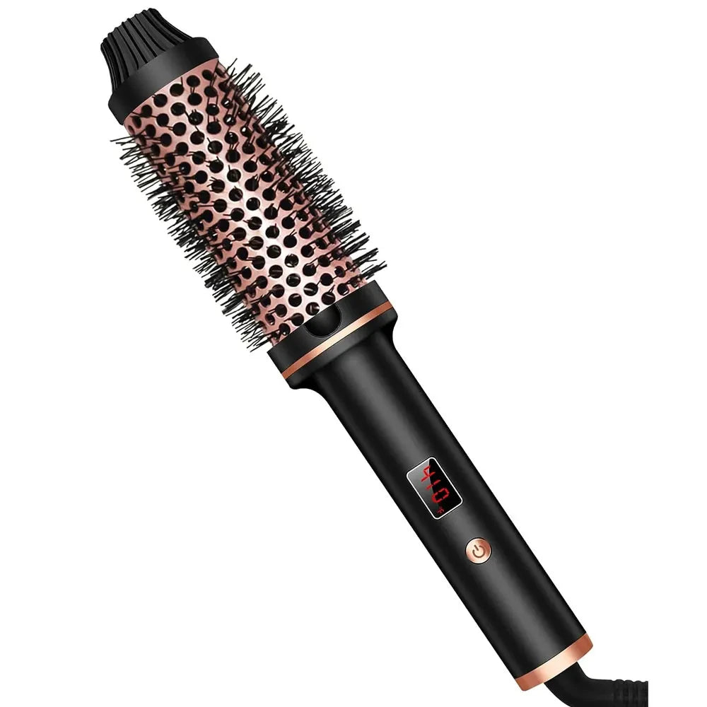 Wavytalk Blowout Boost Ionic Thermal Brush 1 1/2 Inch with LED Display, 300℉-420℉ for Different Hair Types, 120-240V Universal Voltage