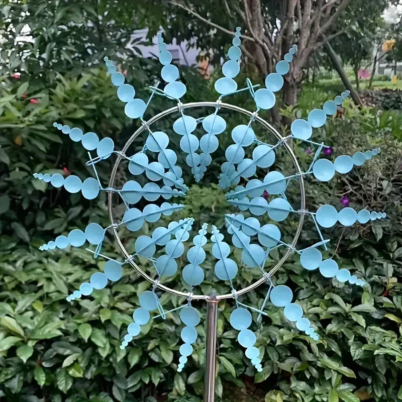 Elegant Kinetic Windmill – Rotating Metal Garden Sculpture