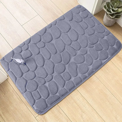 Premium Embossed Memory Foam Bath Mat – Thick, Non-Slip & Ultra-Soft