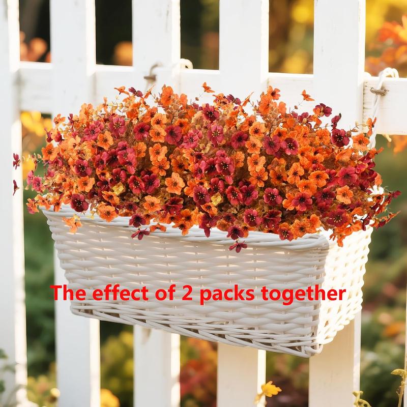 Fall Artificial Flower UV Resistant Halloween Harvest Festival Decor Fake Silk Flower Home Table Centerpiece Decoration