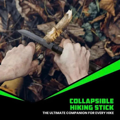 Tactical Hiking Stick w/ Integrated Survival Kit