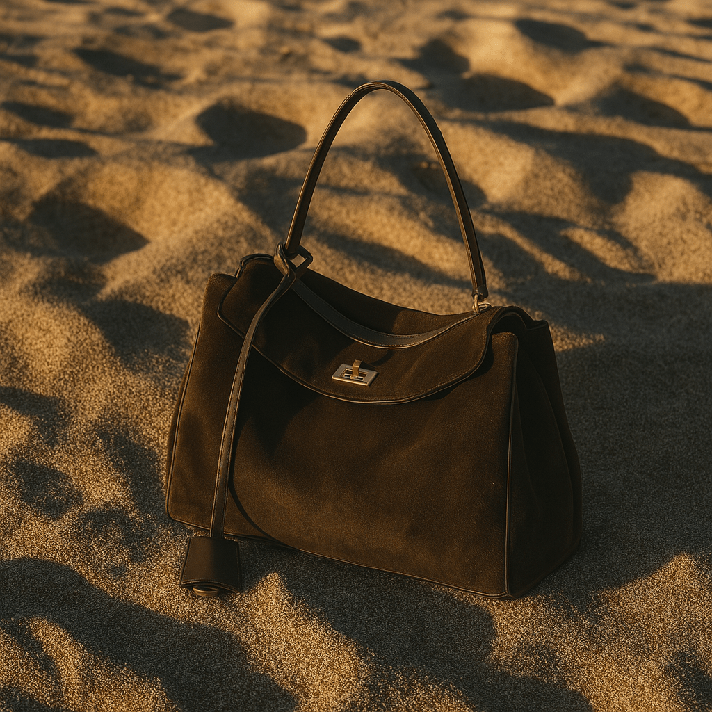 Moira Bag – Genuine Suede Tote & Full-Grain Leather Lining
